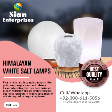 Himalayan White Salt Lamps