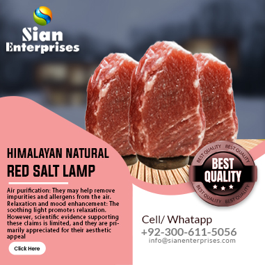 Himalayan Natura Red Salt Lamps