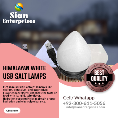 Himalayan White USB Salt Lamps