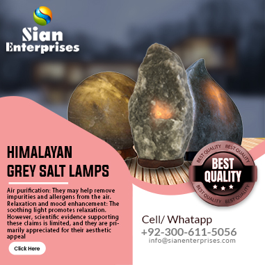 Himalayan Grey Salt Lamps