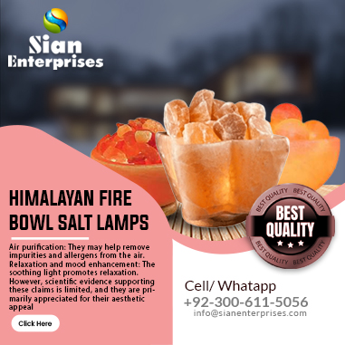 Himalayan Fire Bowl Salt Lamps