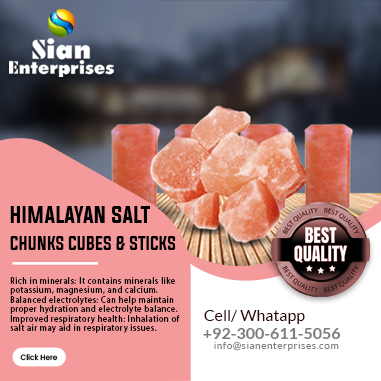 Himalayan Salt Chunks Cubes & Sticks