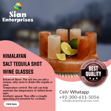 Himalayan Salt Tequila Shots Wine Glasses